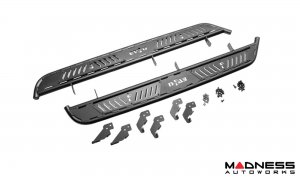 Ford Bronco Running Boards - 4 Door - Roan - Textured Black - N Fab Ford Bronco Running Boards - 4 Door - Roan - Textured Black - N Fab